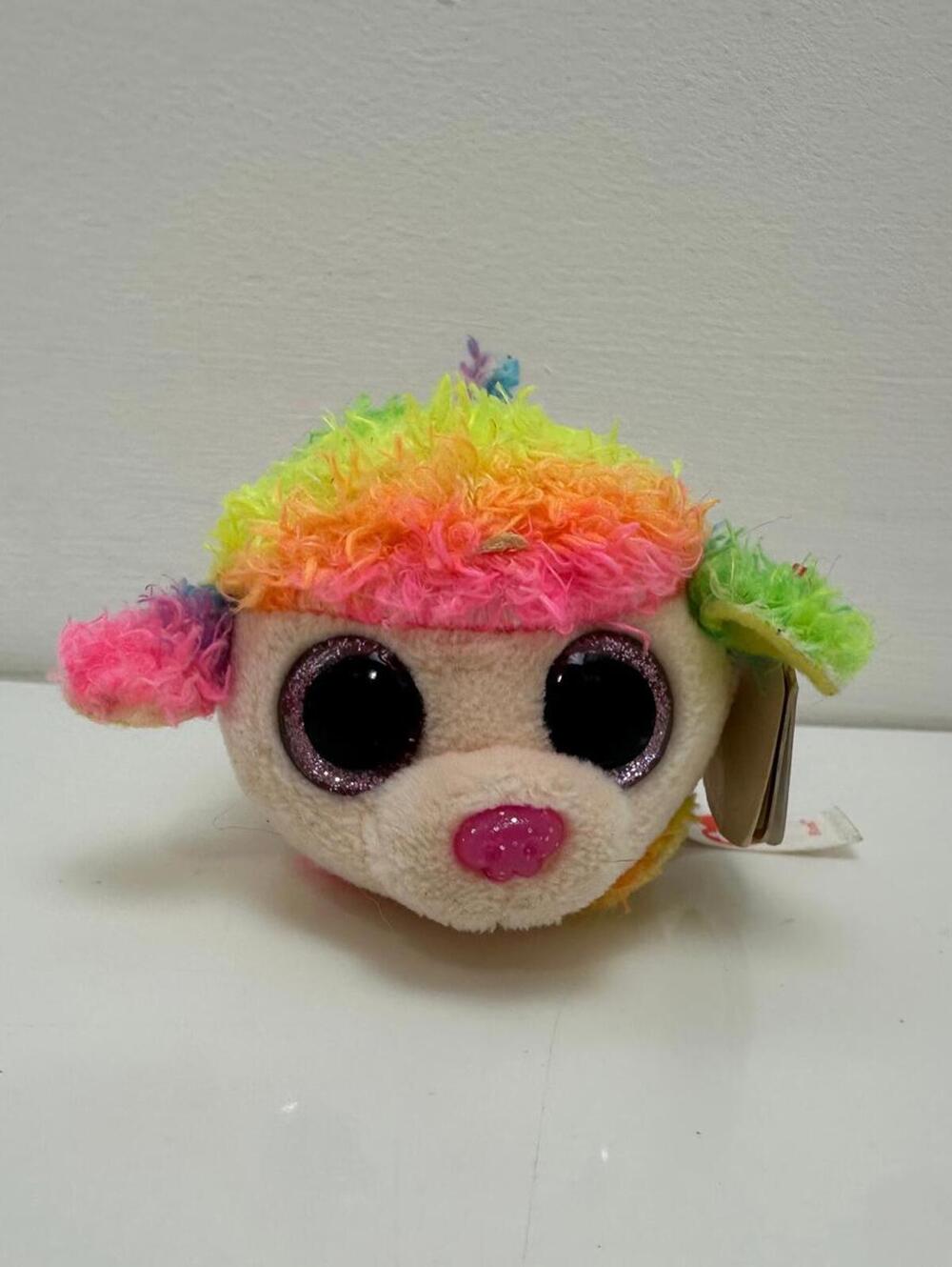 Ty Stackables “Floral” the Tie-Dye Poodle Dog (4 inch)